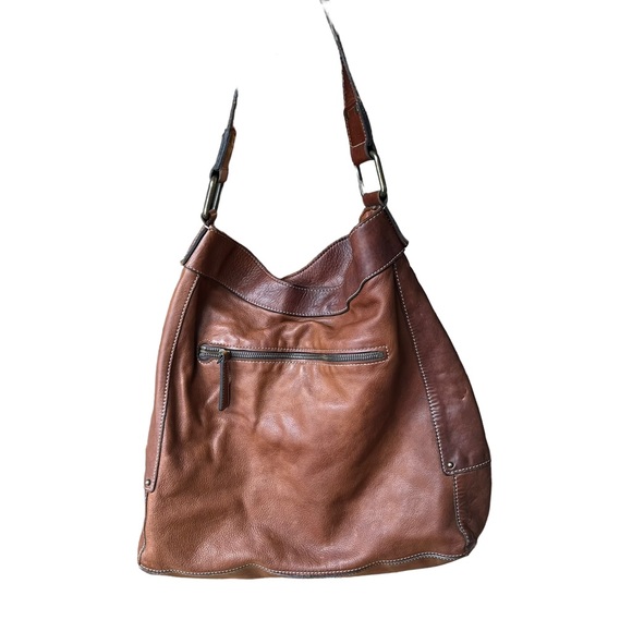 Banana Republic Ashbury Large Leather Shoulder Bag Hobo - Picture 6 of 13